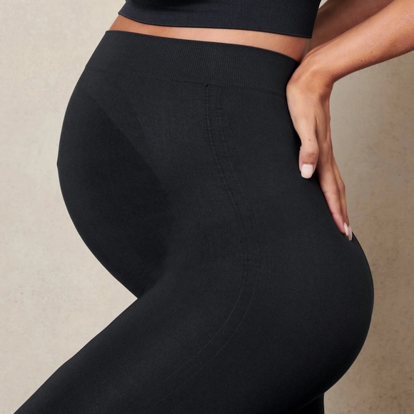 NWT Blanqi Everyday Maternity Belly Support Leggings, black, XL - Picture 3 of 6
